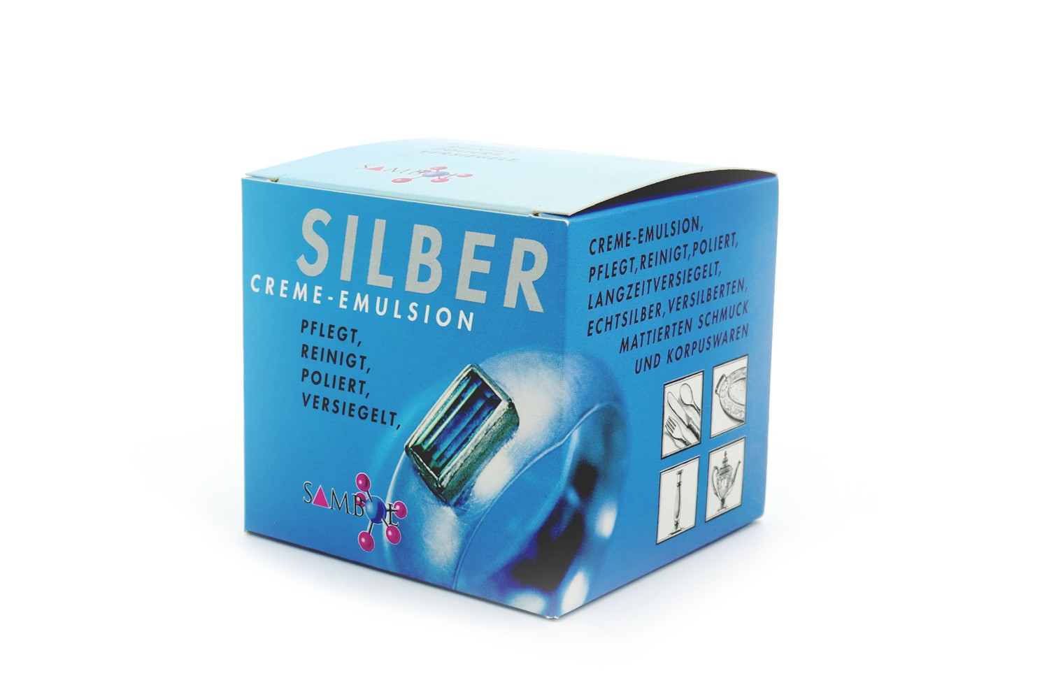 Silber-Creme-Emulsion
